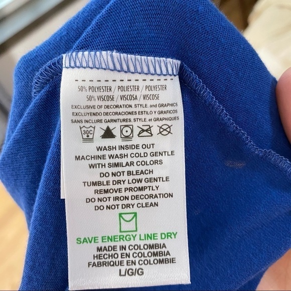 Indianapolis Colts Top NWT Large Blue Gray Women’s - Picture 11 of 11